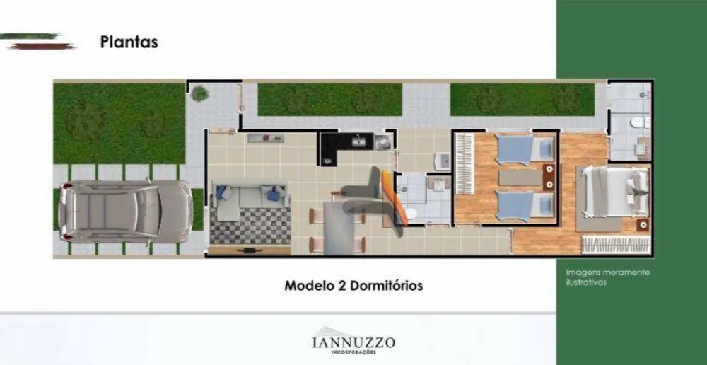 Casa de Condomínio, 2 quartos - Foto 3