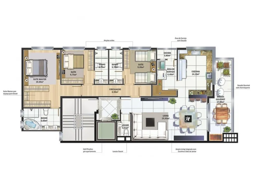 Apartamento, 3 quartos, 150 m² - Foto 8