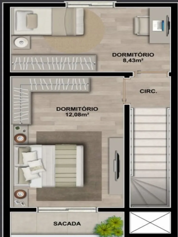 Sobrado, 2 quartos, 94 m² - Foto 5