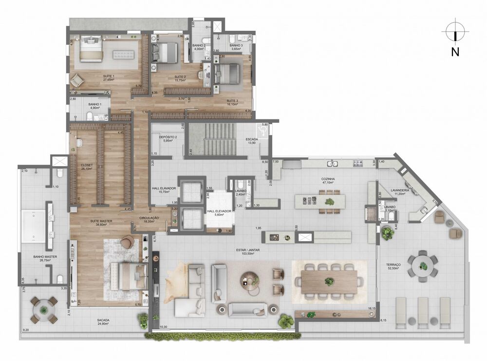 Apartamento, 3 quartos, 248 m² - Foto 17