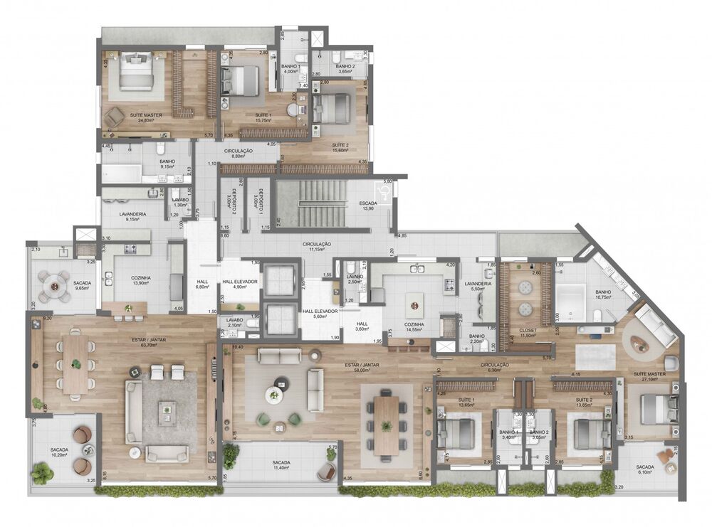 Apartamento, 3 quartos, 248 m² - Foto 16