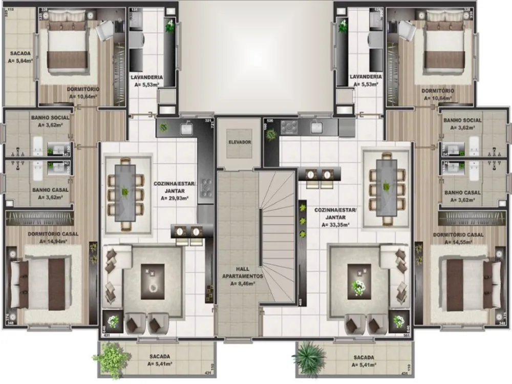Apartamento, 2 quartos, 84 m² - Foto 7