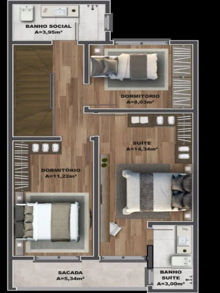Casa, 3 quartos, 135 m² - Foto 9