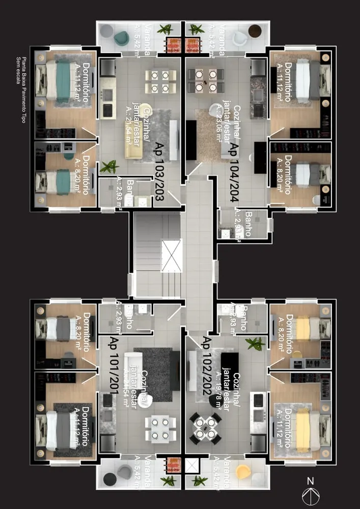 Apartamento, 2 quartos, 57 m² - Foto 6