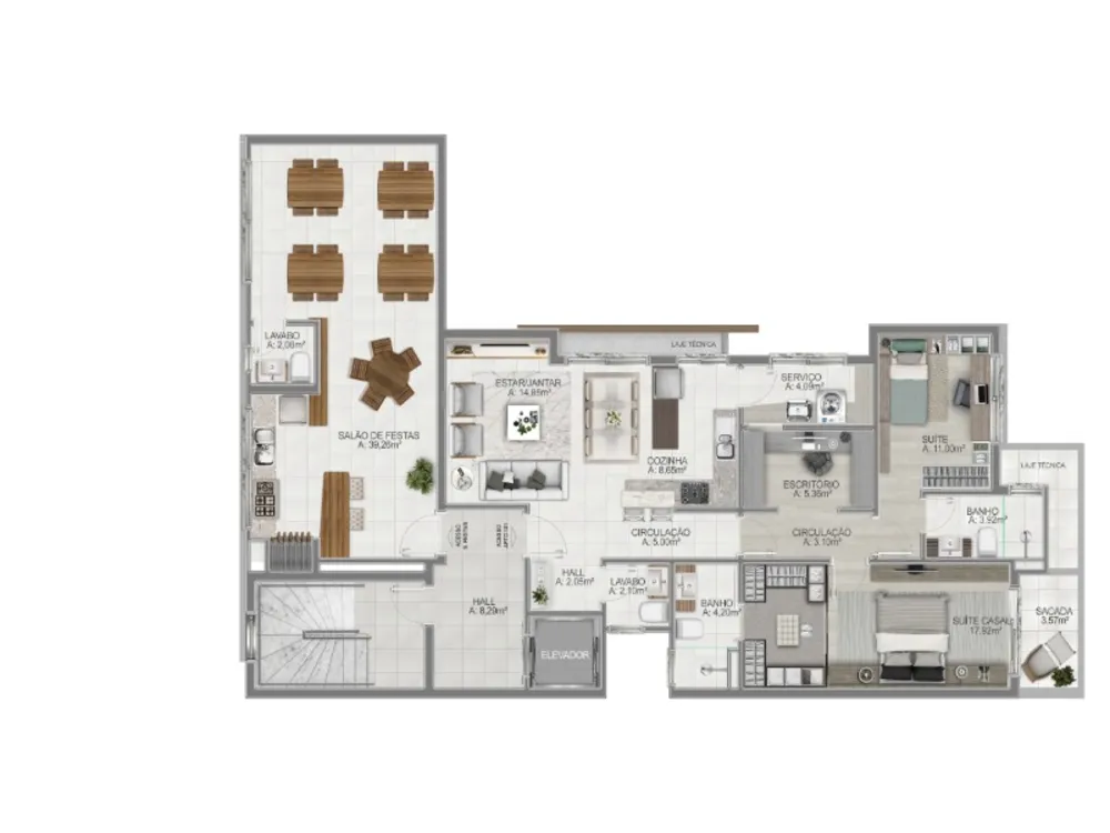 Apartamento, 3 quartos, 137 m² - Foto 1