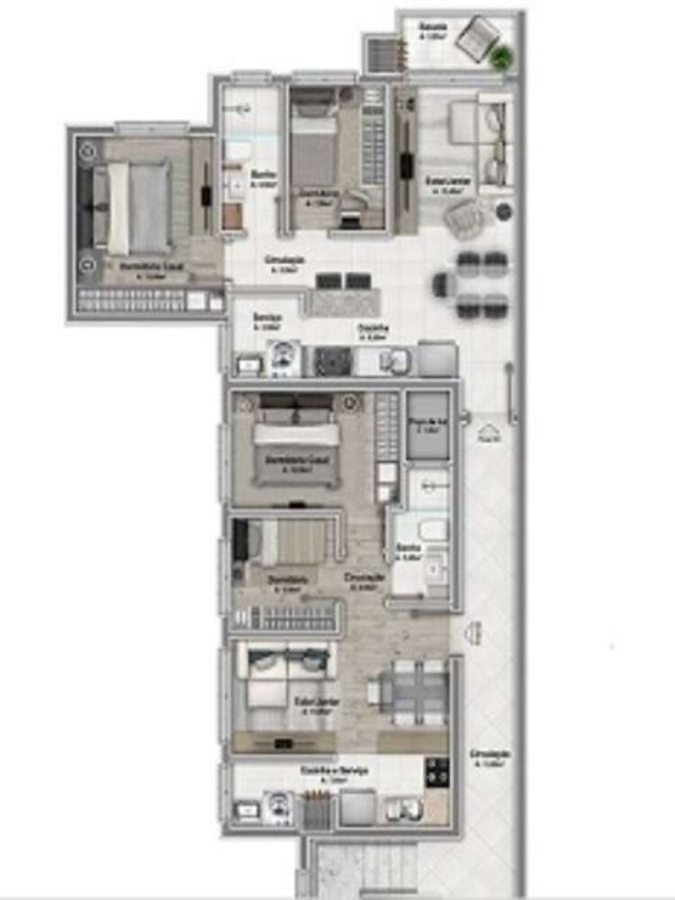 Apartamento, 2 quartos, 70 m² - Foto 2
