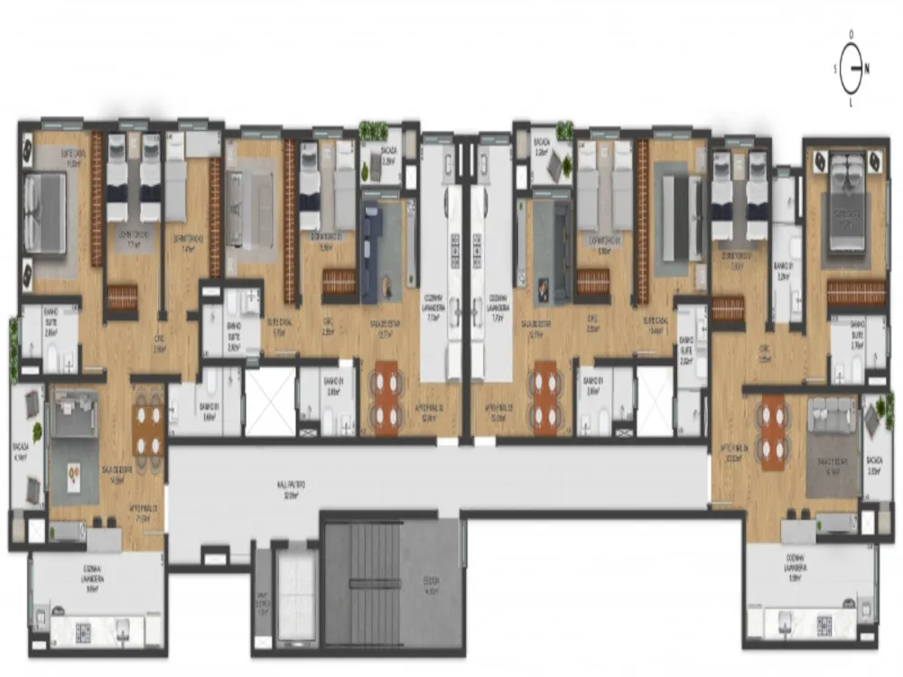 Apartamento, 2 quartos, 53 m² - Foto 2