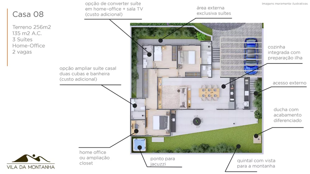 Casa de Condomínio, 3 quartos - Foto 6