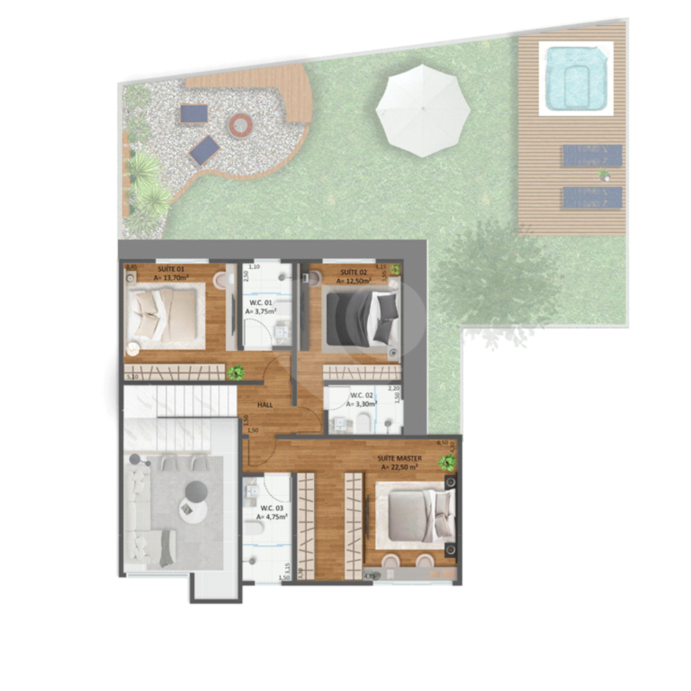 Casa de Condomínio à venda e aluguel com 3 quartos, 173m² - Foto 3