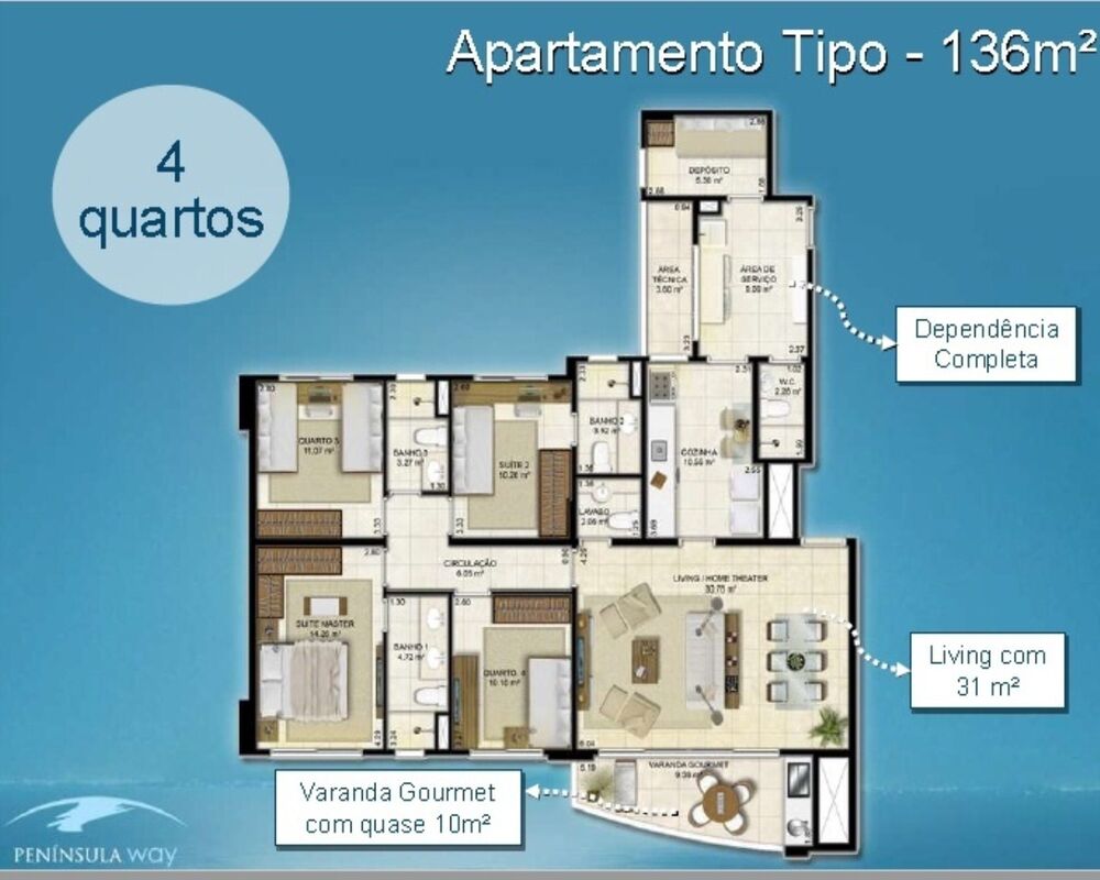 Apartamento, 4 quartos, 161 m² - Foto 7
