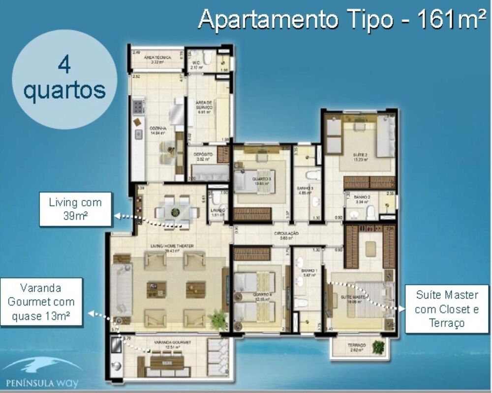 Apartamento, 4 quartos, 161 m² - Foto 8