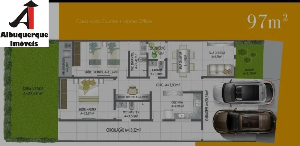 Casa, 3 quartos, 107 m² - Foto 3