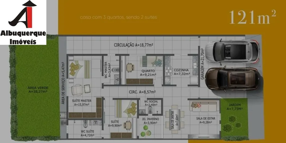 Casa, 3 quartos, 107 m² - Foto 5