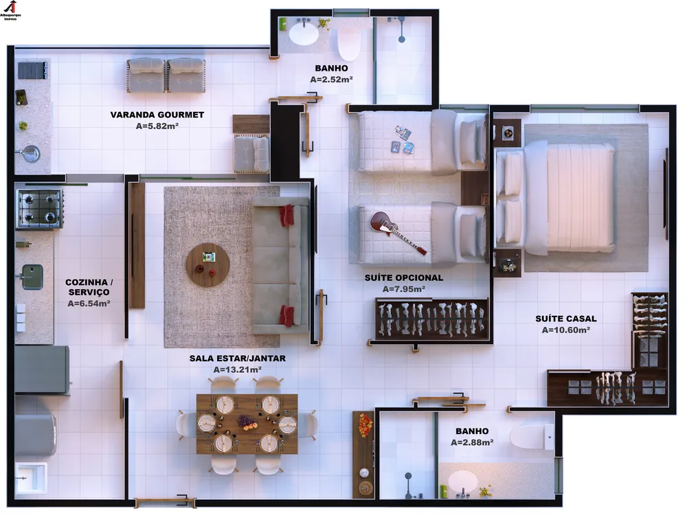 Apartamento, 2 quartos, 54 m² - Foto 5
