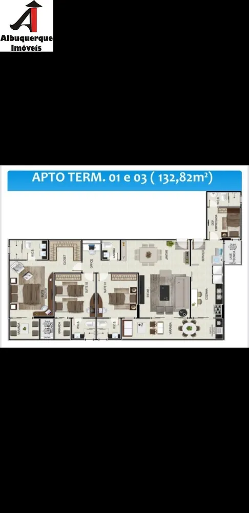 Apartamento, 3 quartos, 123 m² - Foto 2