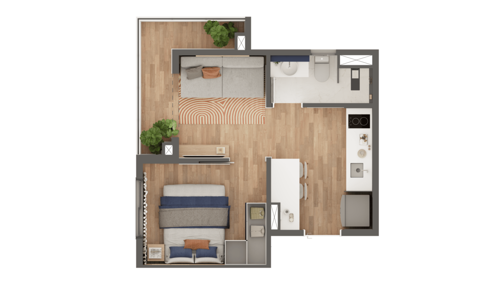 Apartamento, 1 quarto, 25 m² - Foto 18