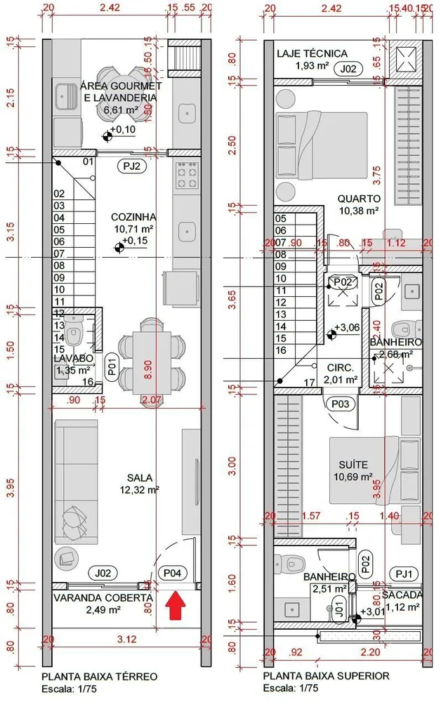 Sobrado, 2 quartos, 82 m² - Foto 7