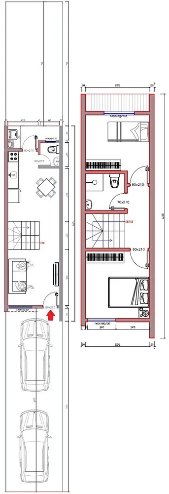 Sobrado, 2 quartos, 65 m² - Foto 1