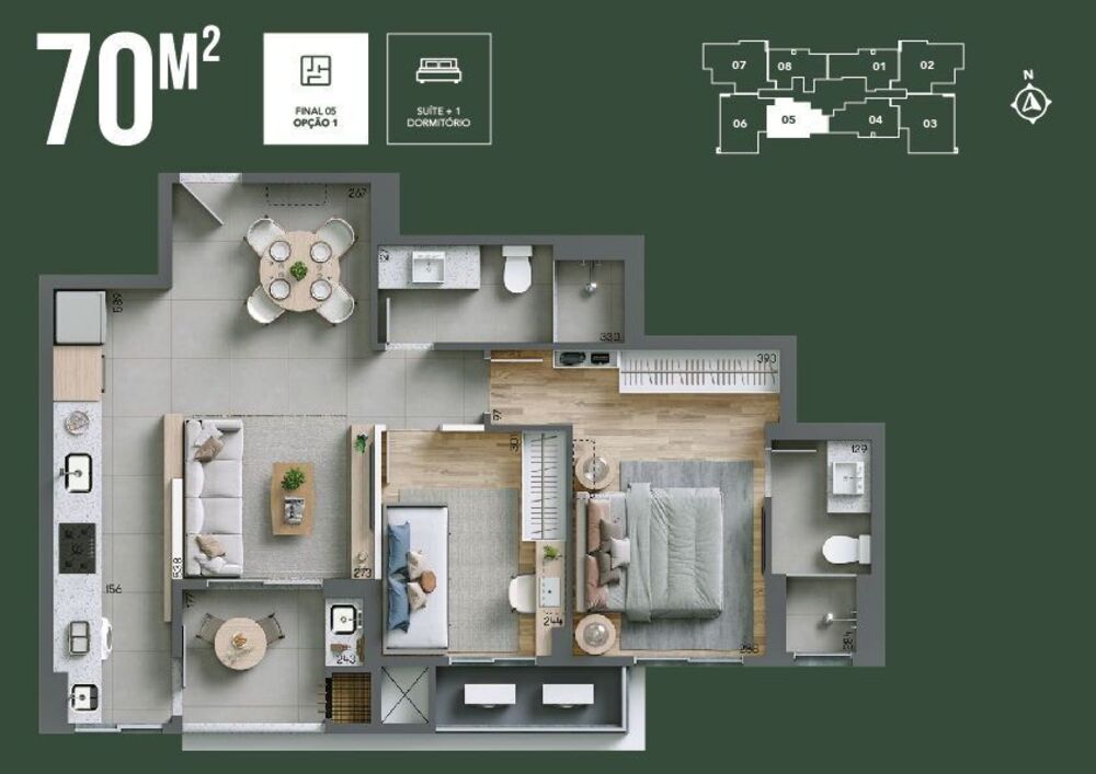 Apartamento, 2 quartos, 73 m² - Foto 15