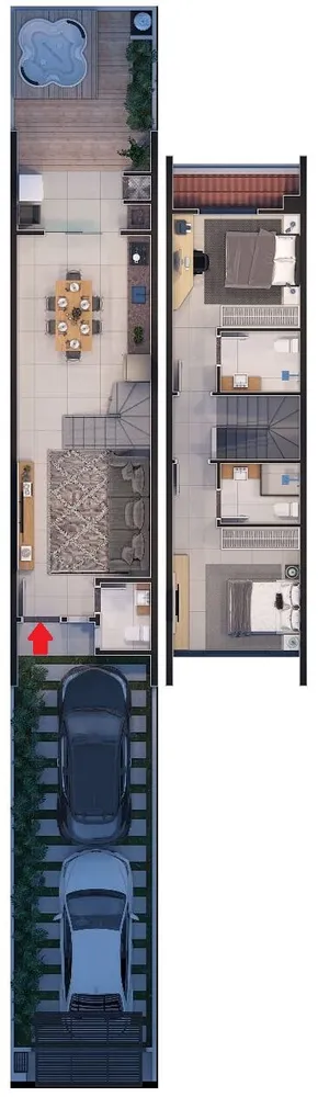 Sobrado, 2 quartos, 79 m² - Foto 10