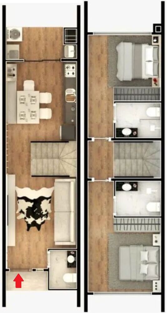 Sobrado, 2 quartos, 81 m² - Foto 4