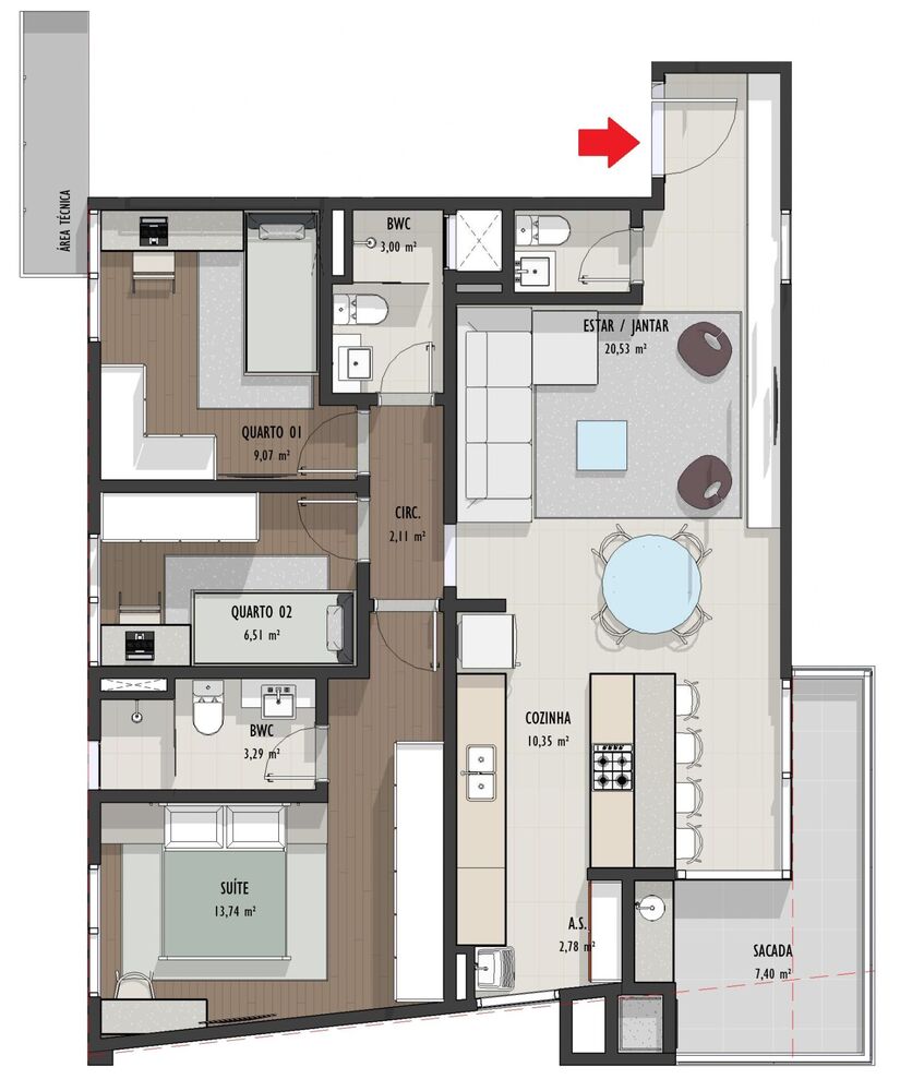 Apartamento, 3 quartos, 94 m² - Foto 16