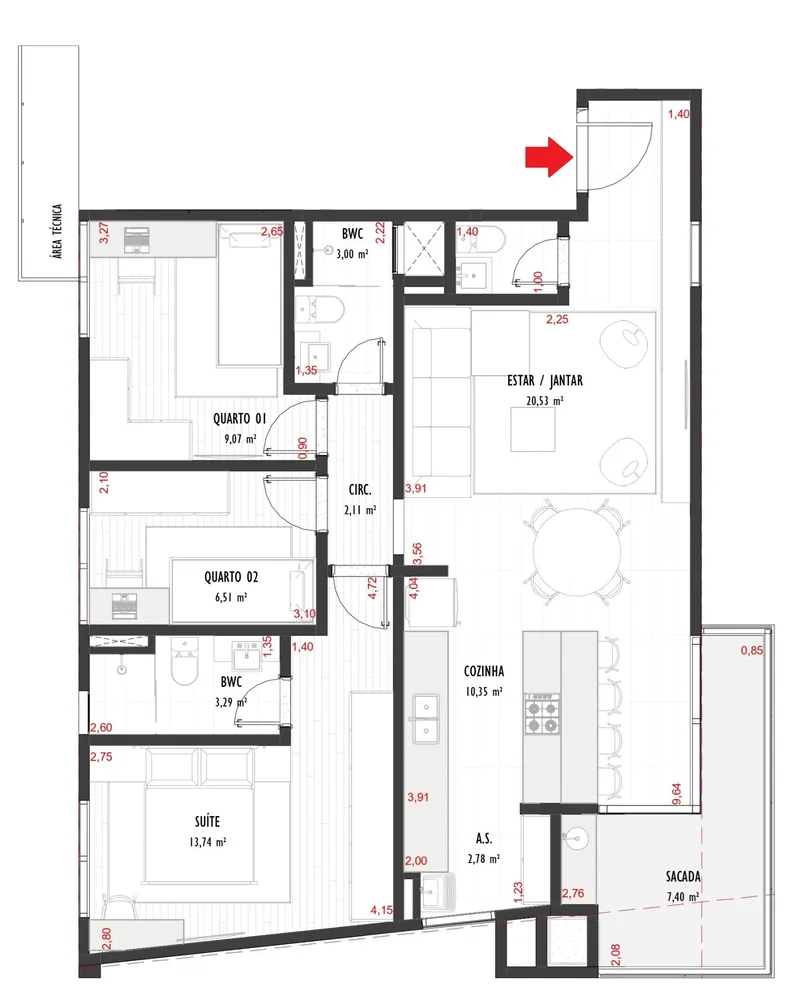 Apartamento, 3 quartos, 94 m² - Foto 17
