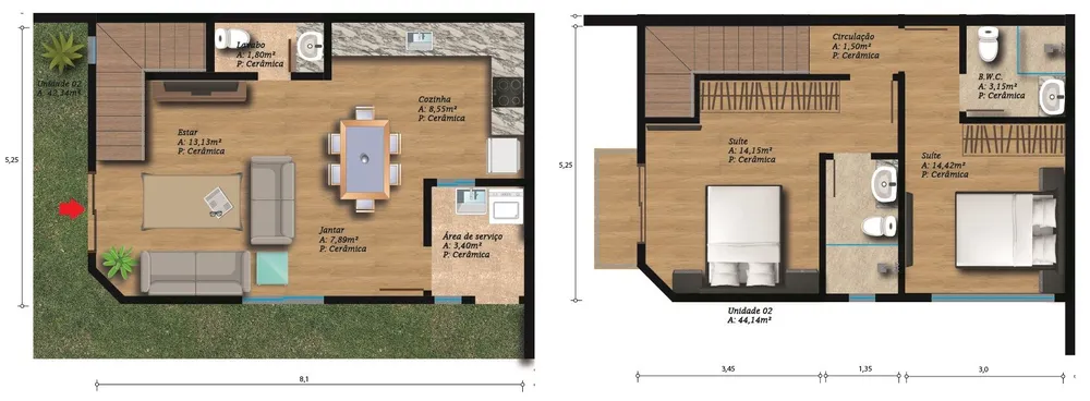 Sobrado, 2 quartos, 86 m² - Foto 7