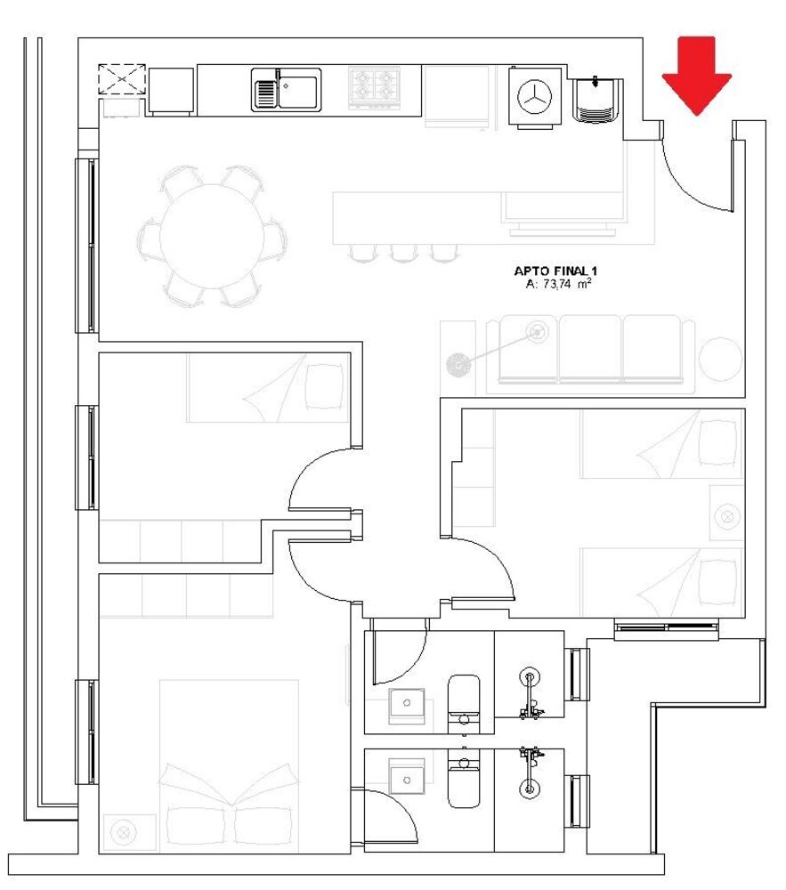 Apartamento, 3 quartos, 73 m² - Foto 13