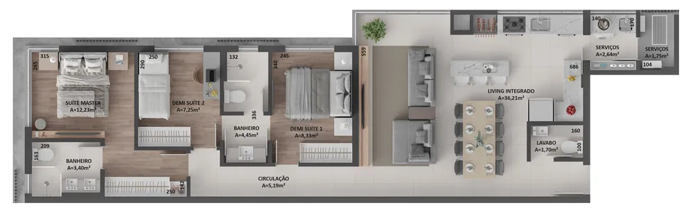 Apartamento, 3 quartos, 95 m² - Foto 12