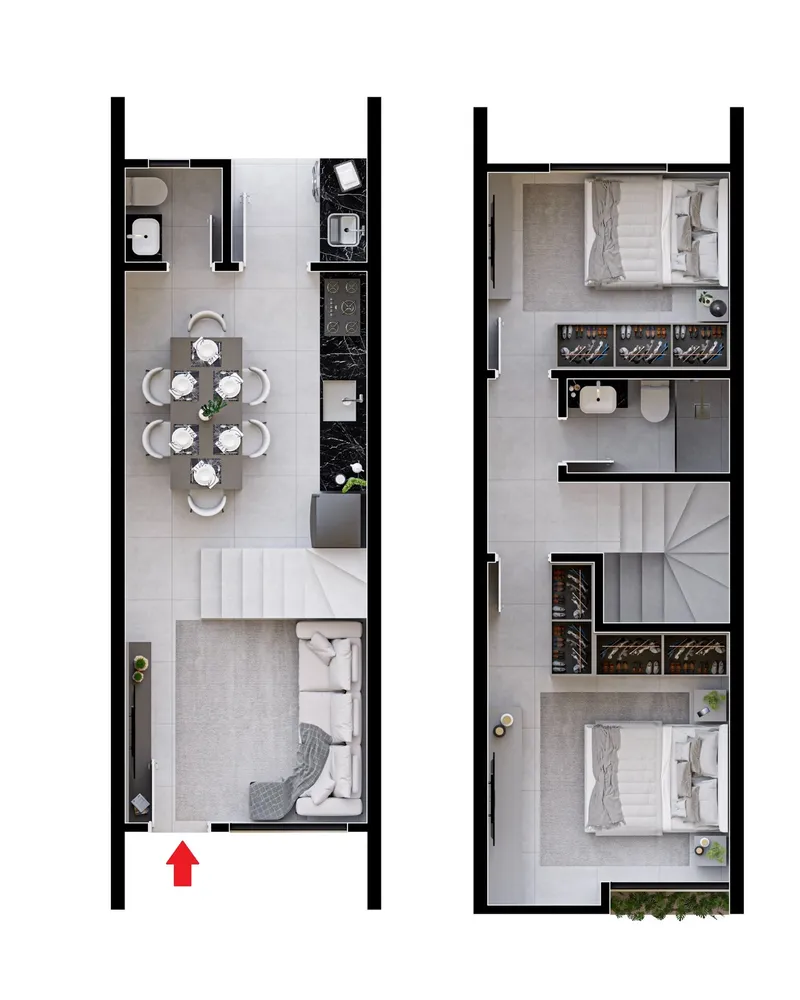 Sobrado, 2 quartos, 60 m² - Foto 4