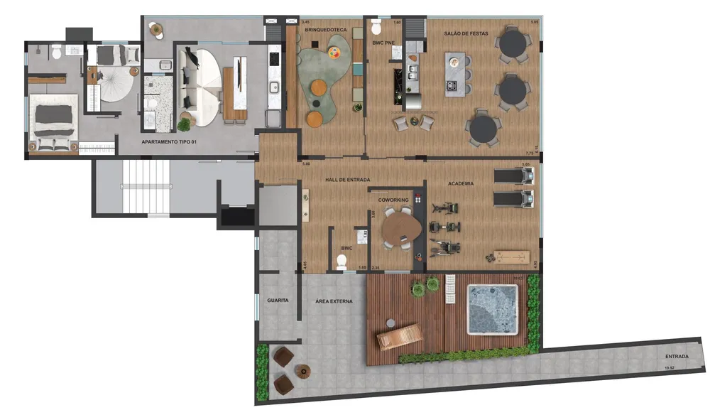 Apartamento, 2 quartos, 66 m² - Foto 1