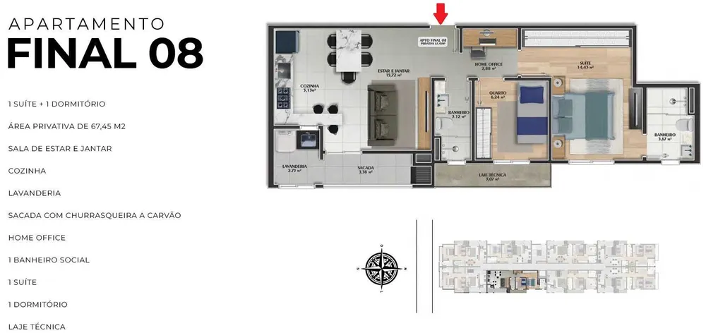 Apartamento, 2 quartos, 67 m² - Foto 17
