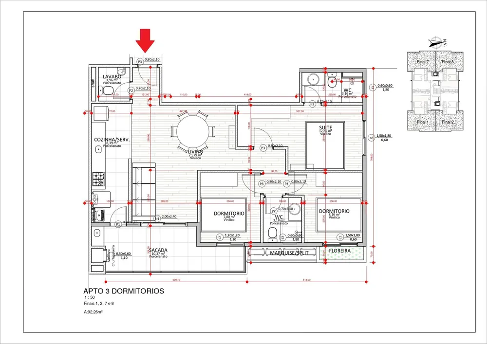 Apartamento, 3 quartos, 92 m² - Foto 7