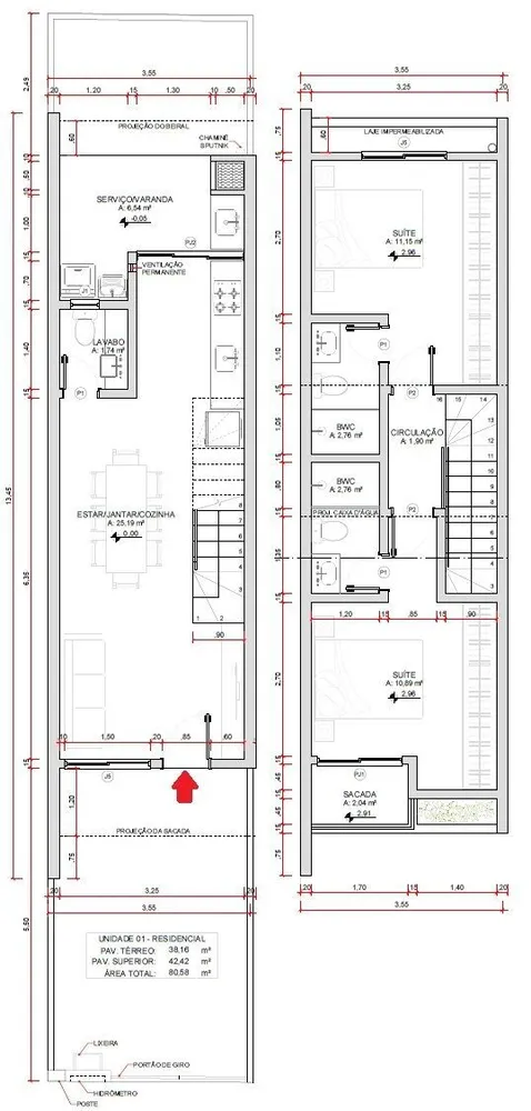 Sobrado, 2 quartos, 78 m² - Foto 13
