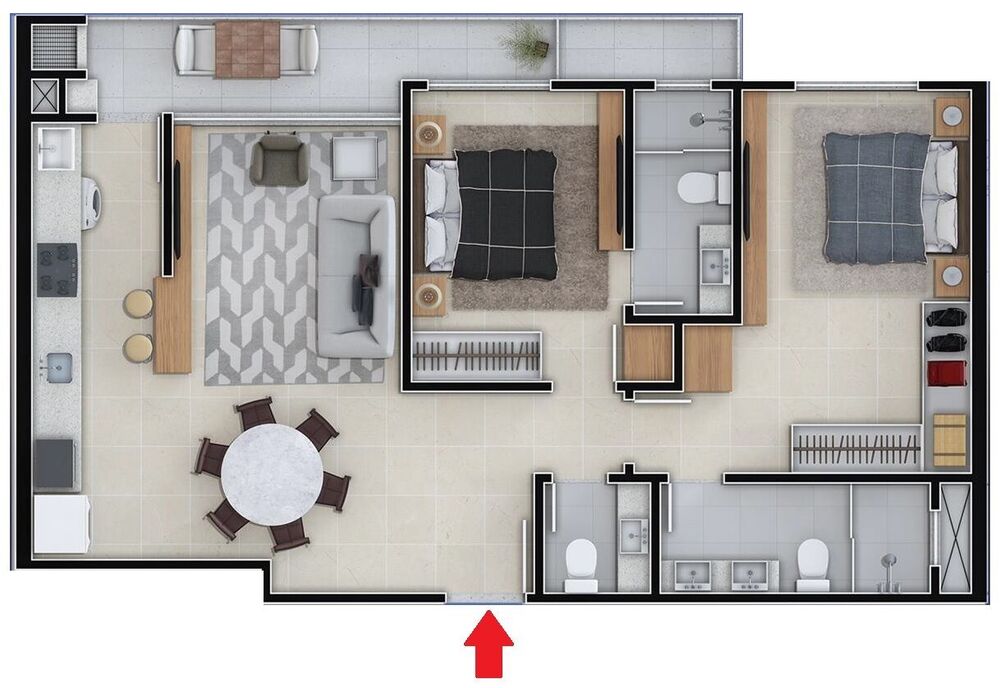 Apartamento, 2 quartos, 80 m² - Foto 17