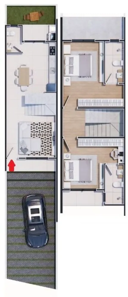 Sobrado, 2 quartos, 92 m² - Foto 5
