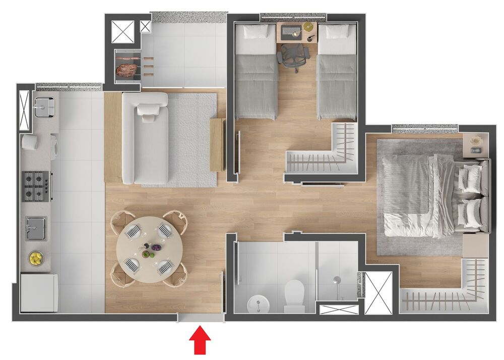 Apartamento, 2 quartos, 47 m² - Foto 14