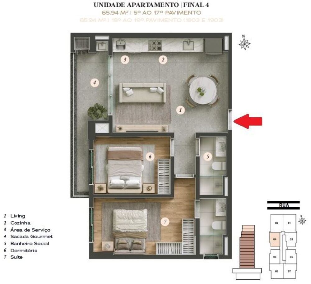 Apartamento, 2 quartos, 66 m² - Foto 17