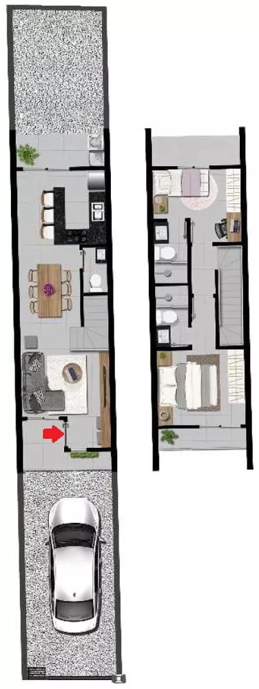 Sobrado, 2 quartos, 81 m² - Foto 6
