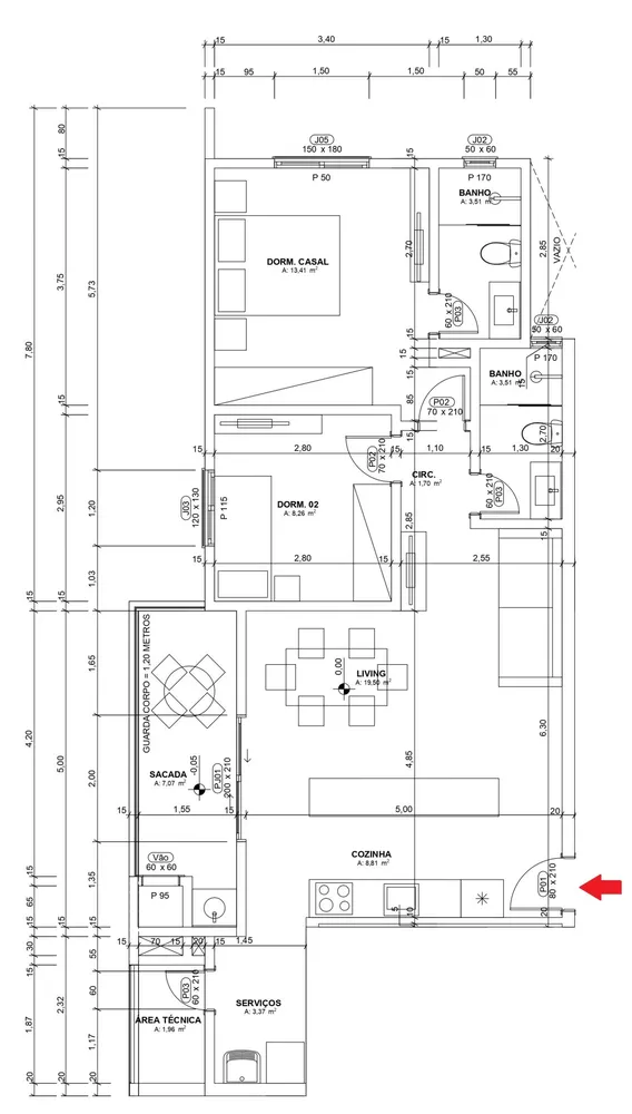Apartamento, 2 quartos, 83 m² - Foto 12