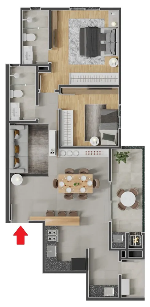 Apartamento, 2 quartos, 83 m² - Foto 13
