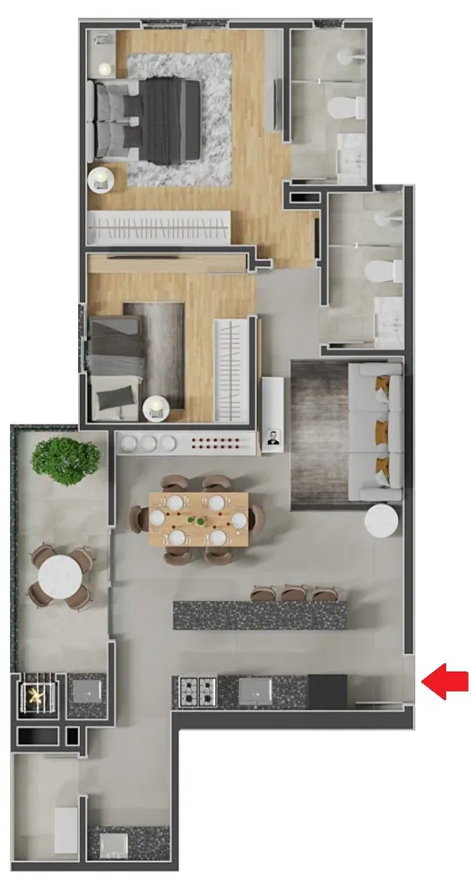 Apartamento, 2 quartos, 83 m² - Foto 11