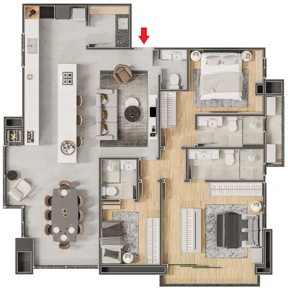 Cobertura, 3 quartos, 119 m² - Foto 15
