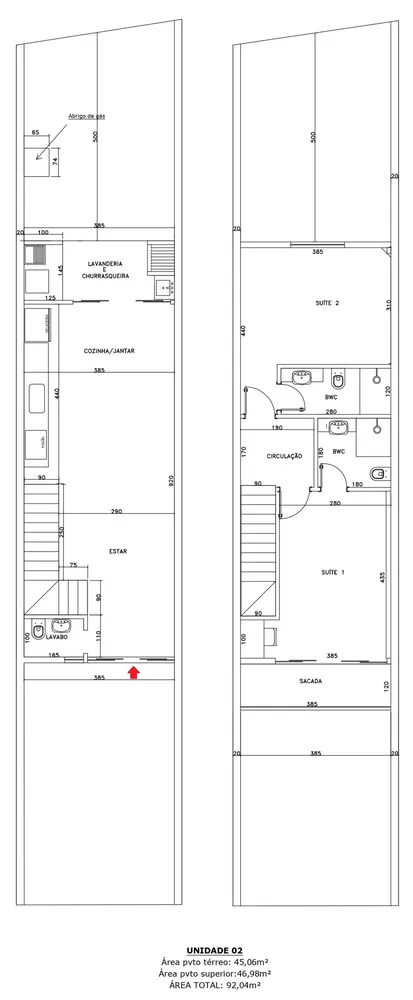 Sobrado, 2 quartos, 92 m² - Foto 15