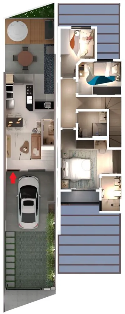 Sobrado, 3 quartos, 80 m² - Foto 4
