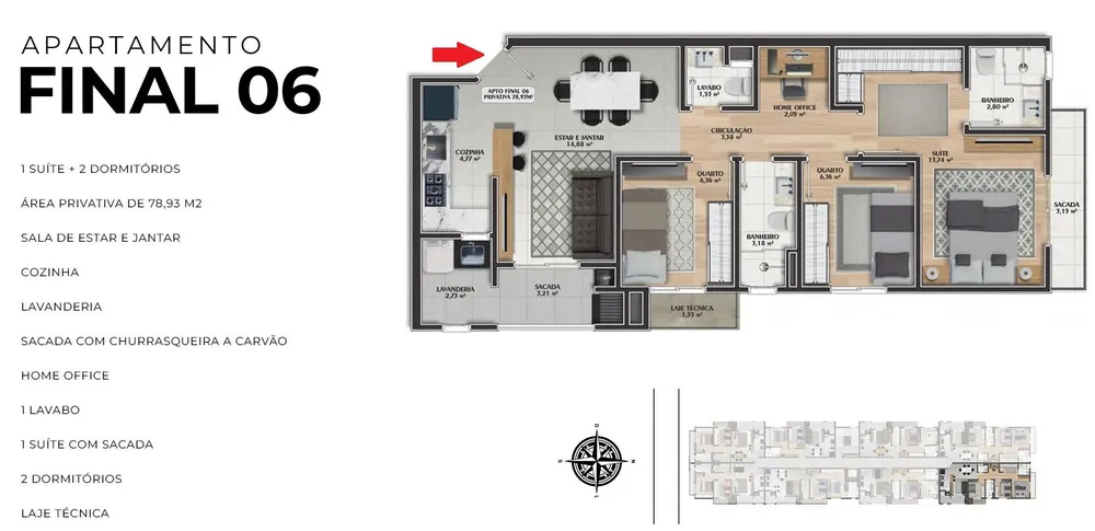 Apartamento, 3 quartos, 79 m² - Foto 13