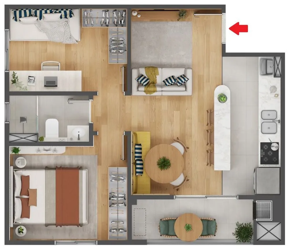 Apartamento, 2 quartos, 48 m² - Foto 10