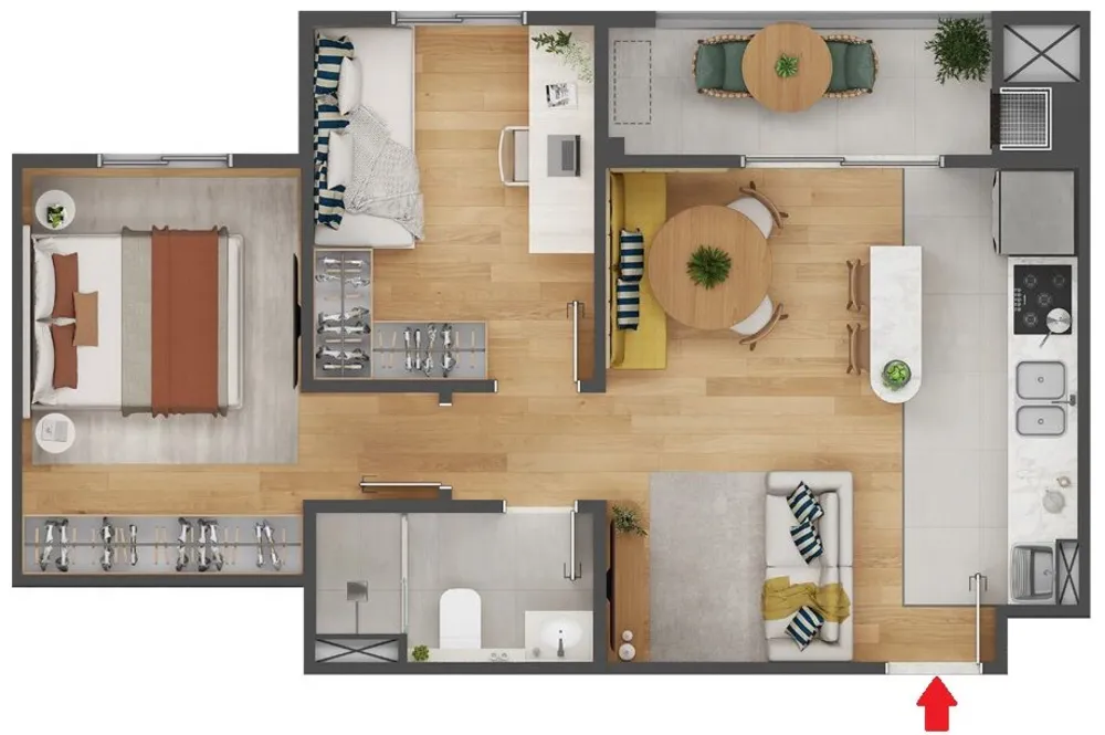Apartamento, 2 quartos, 48 m² - Foto 9