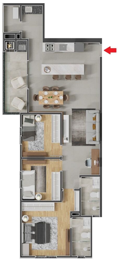 Apartamento, 3 quartos, 100 m² - Foto 9